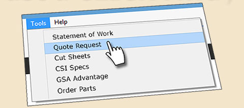 WebbShade Statement of Work, Quote Request, Cut Sheets, CSI Specs, GSA Advantage